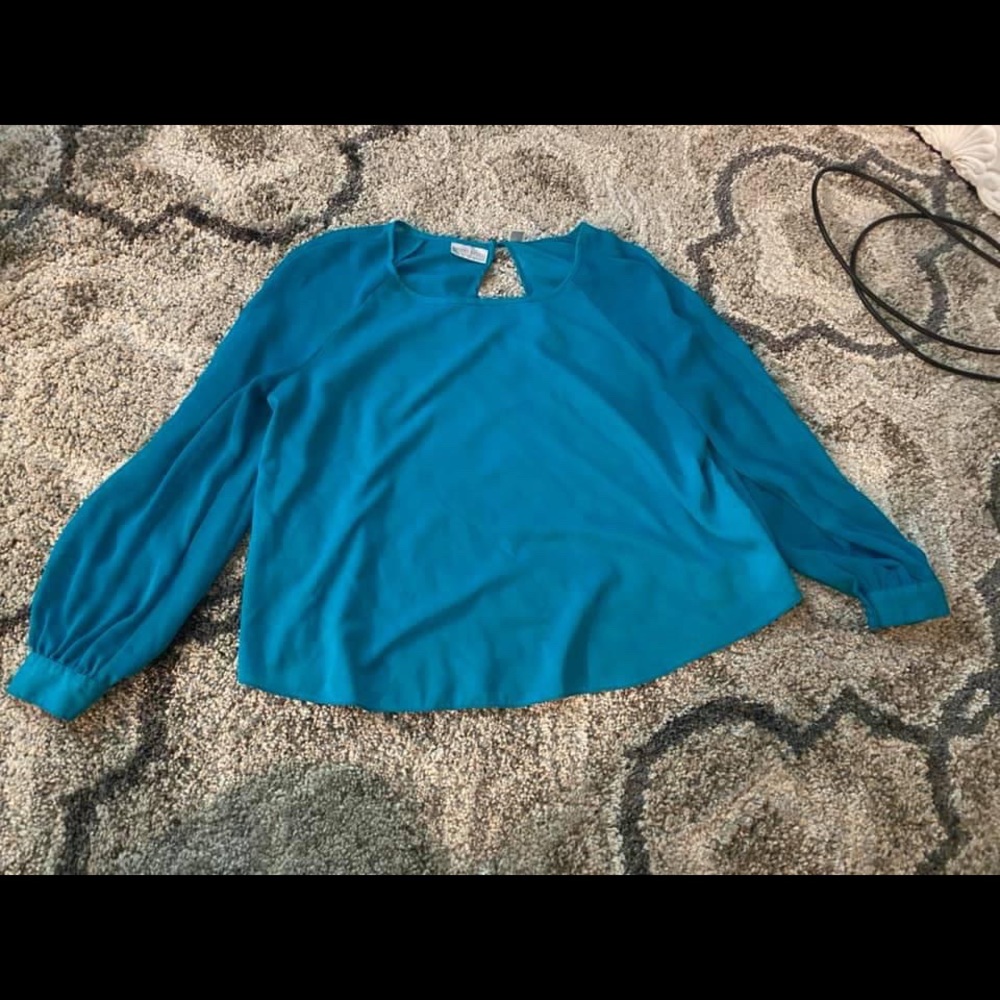 Turquoise blouse